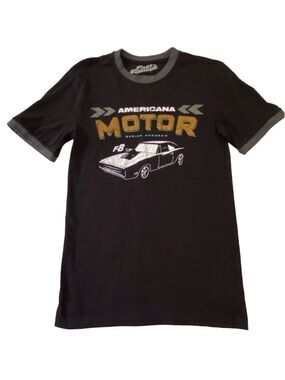 FAST and Furious Original Car T-Shirt - Unisex - Black - Small